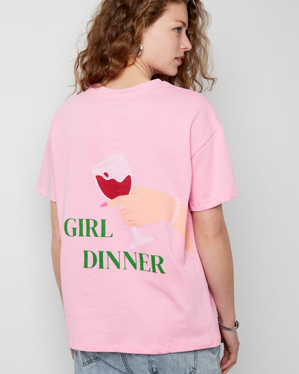 Cotton Vrouwen T-shirt Oversized Grafische Print