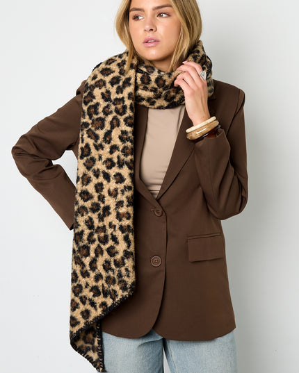 Wintersjaals Luipaardprint Casual Polyester Dagelijks