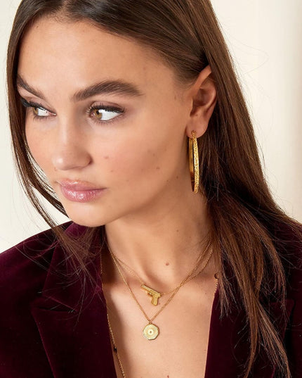 roestvrij stalen pistoolvormige hanger ketting