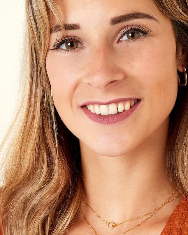 Kettingen verbonden cirkels Goud kleur Stainless Steel