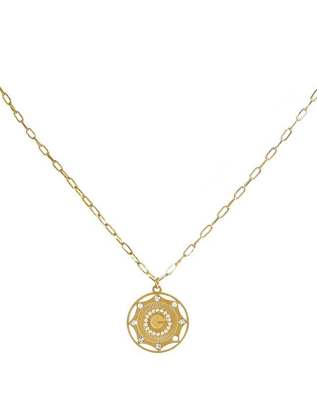 Roestvrijstalen ketting hart amulet Goud kleur Stainless Steel