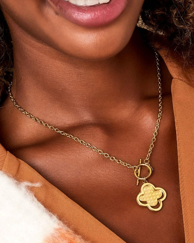 Ketting statement klaver Zilver Stainless Steel