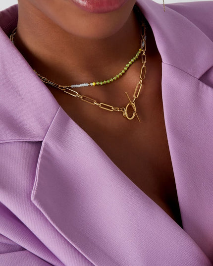 schakelketting dun met ronde sluiting