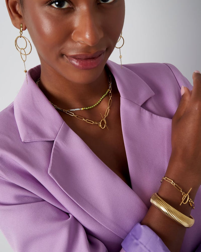 schakelketting dun met ronde sluiting