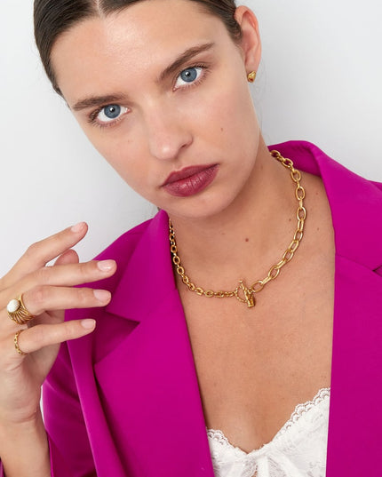 schakelketting 2 maten met ronde sluiting