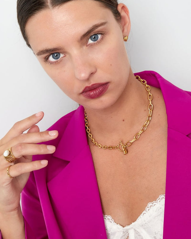 schakelketting 2 maten met ronde sluiting