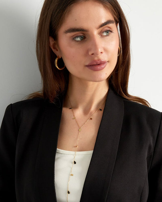 lange ketting emaille druppel