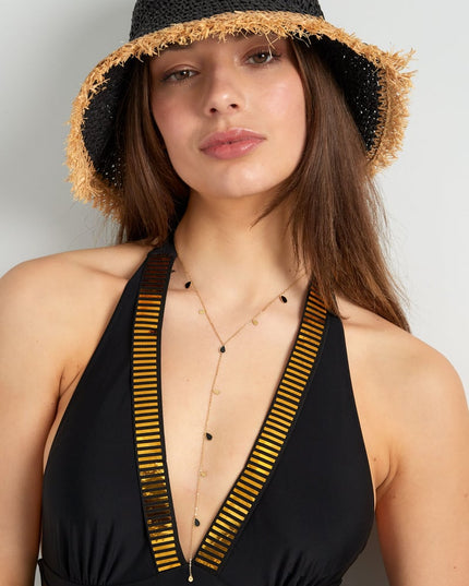 lange ketting emaille druppel