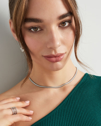 Ketting plat met print - Goud kleur-4.0MM