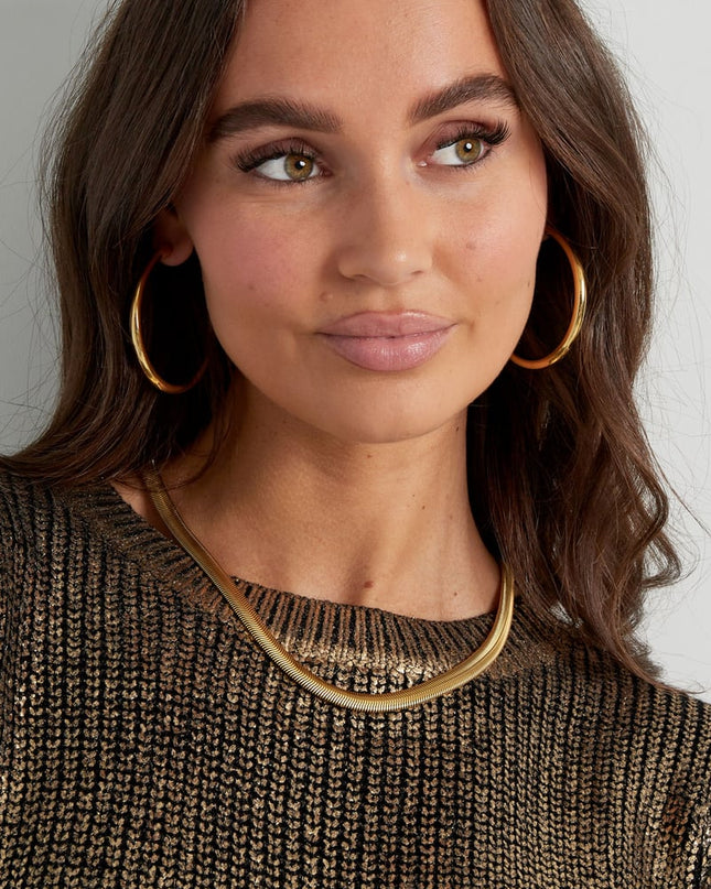 Unisex ketting plat gevlochten - zilver-8.0MM