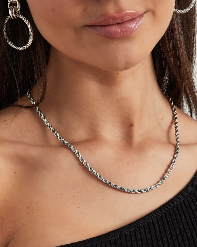 Unisex ketting gedraaid - Goud kleur-4.5MM