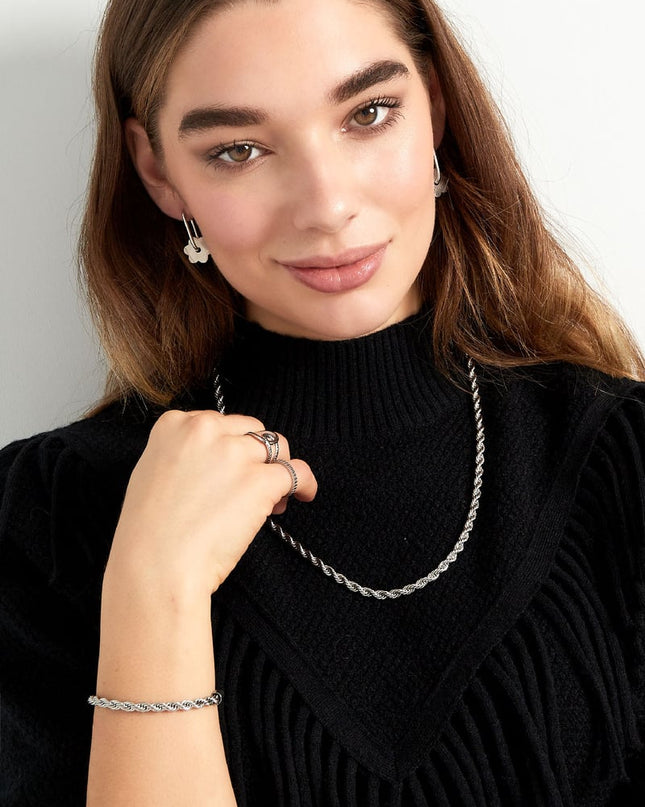 Unisex ketting dik gedraaid 60cm - Goud kleur-4.5MM