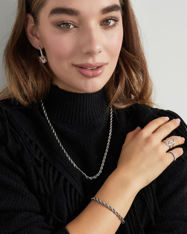 Unisex ketting dik gedraaid 60cm - Goud kleur-4.5MM