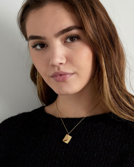 envelop ketting met boodschap