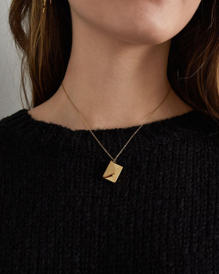 envelop ketting met boodschap