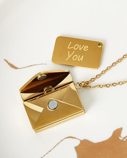 envelop ketting met boodschap