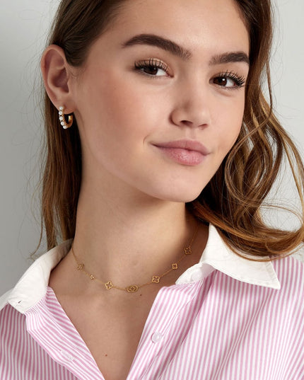 Klassieke klaver tjevier bedels ketting