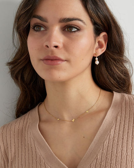 klasssieke ketting met hartjes