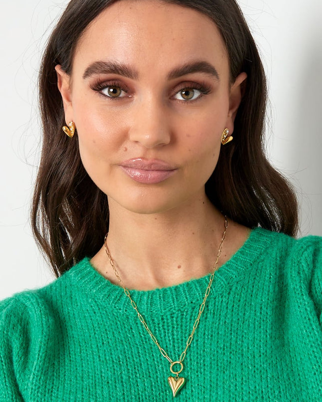 geschakelde ketting met hartje