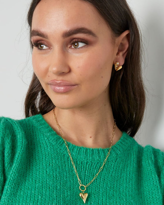 geschakelde ketting met hartje