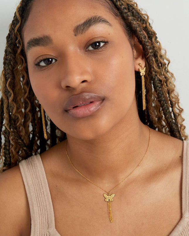 ketting vlinder met kettinkjes