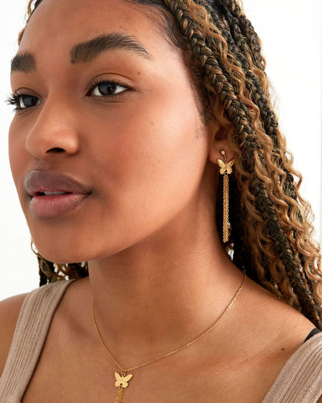 ketting vlinder met kettinkjes