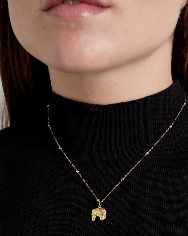 elephant charm ketting