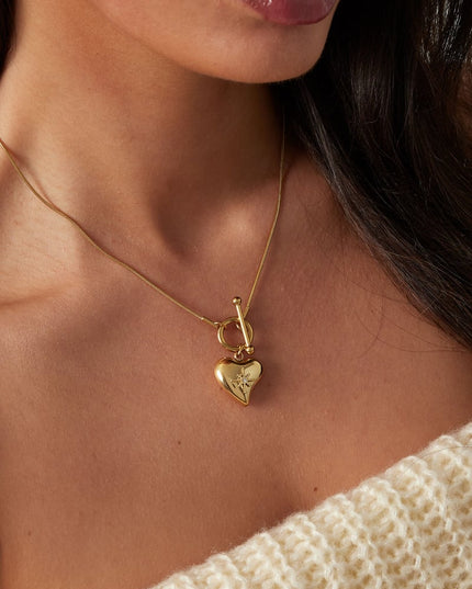 slotketting met grote harthanger