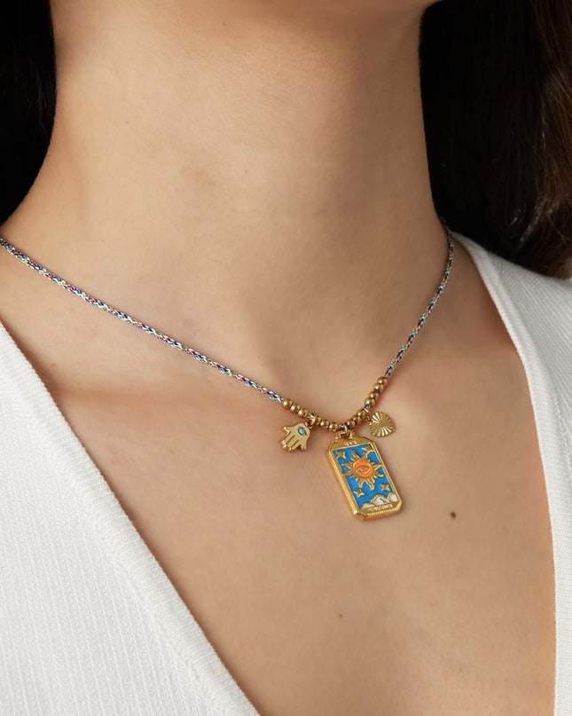 aurora ketting - blauw &