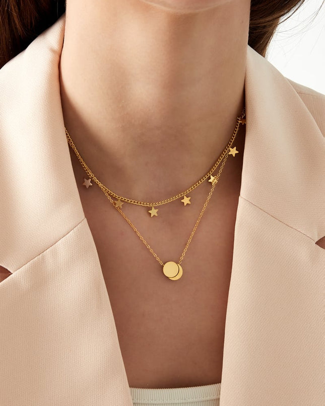 dubbele sterren ketting