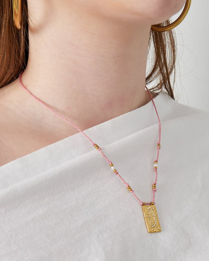 moony ketting - oranje &