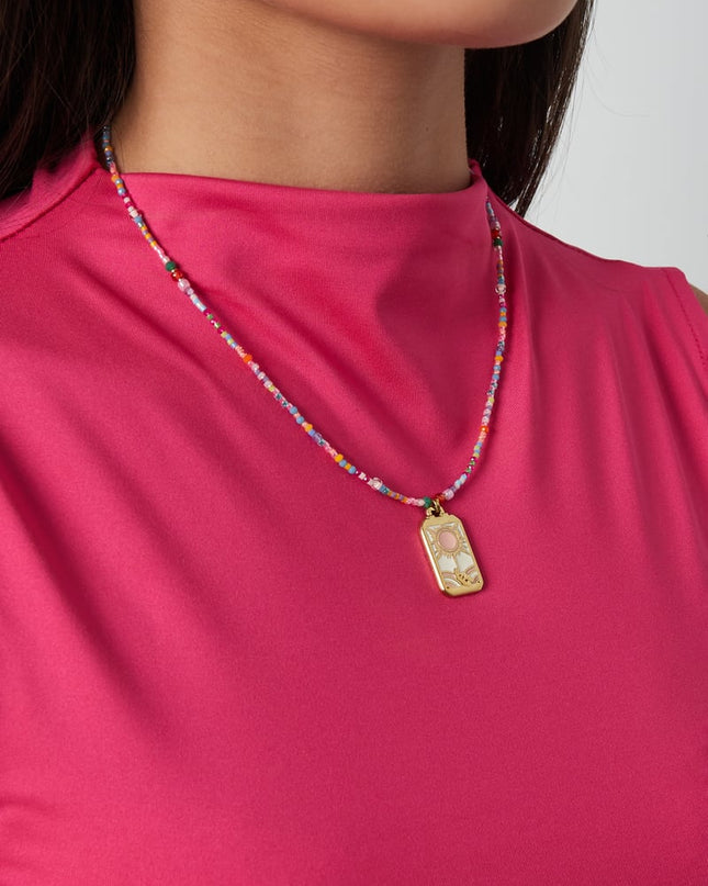 Kleurrijke sunshine ketting - Multi