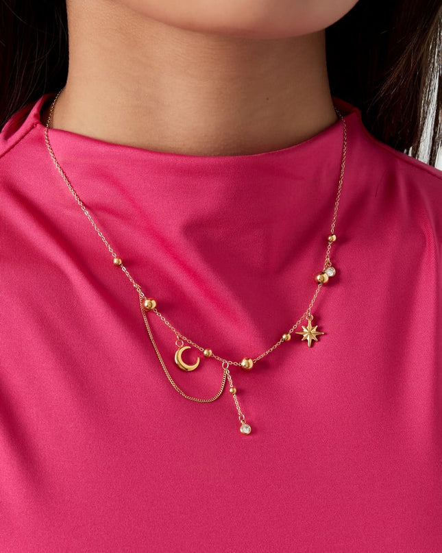 ketting trendy moon