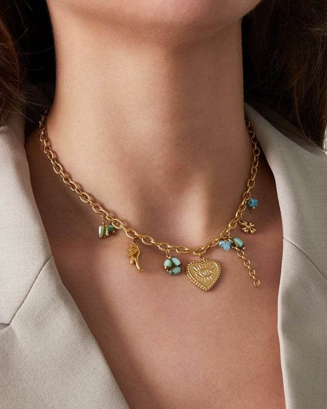 Charm Necklace - Gold kleur