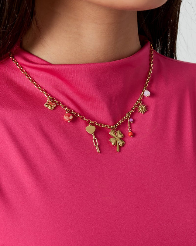 Lucky Charm Necklace - Gold kleur
