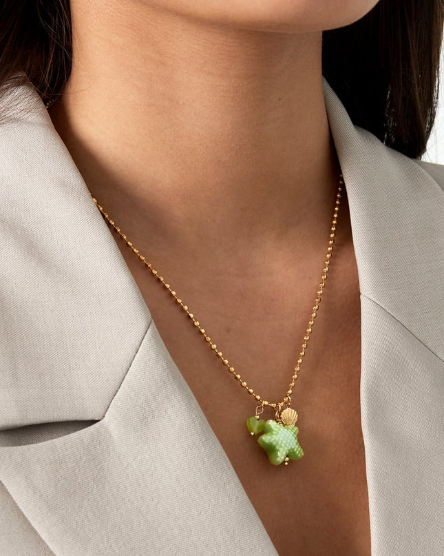 beachside ketting - groen &