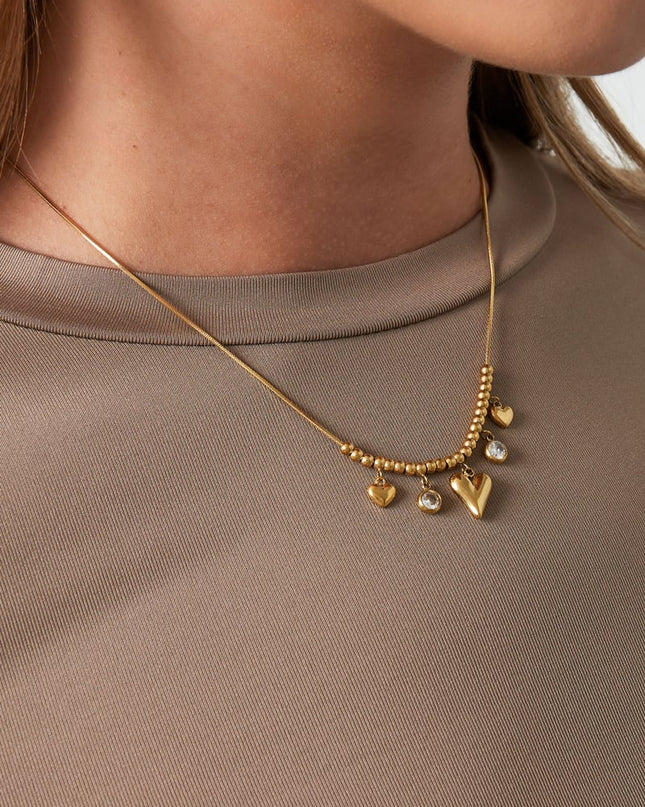 gleaming heart ketting