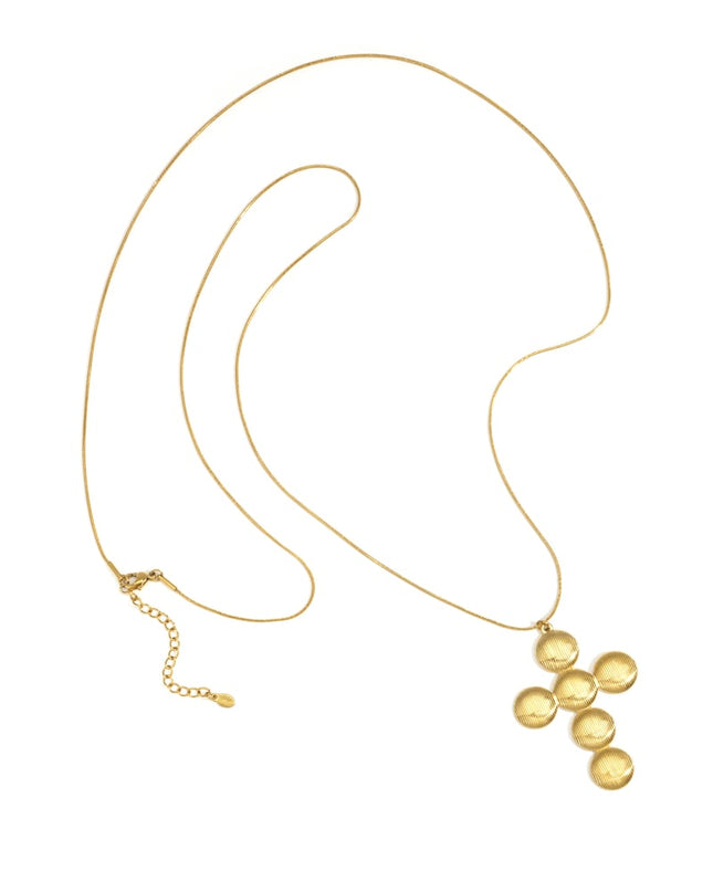 Stainless Steel Pendant necklaces Cross Casual Daily Simple Series Women's jewelry