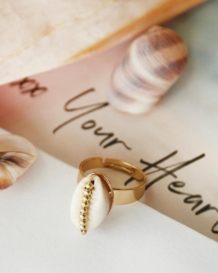 Ring Shell Obsession Goud kleur Koper
