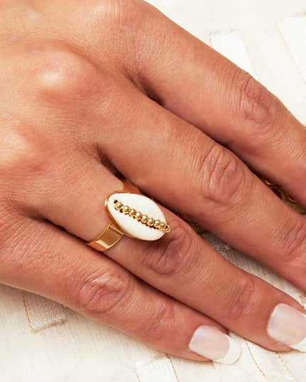 Ring Shell Obsession Goud kleur Koper