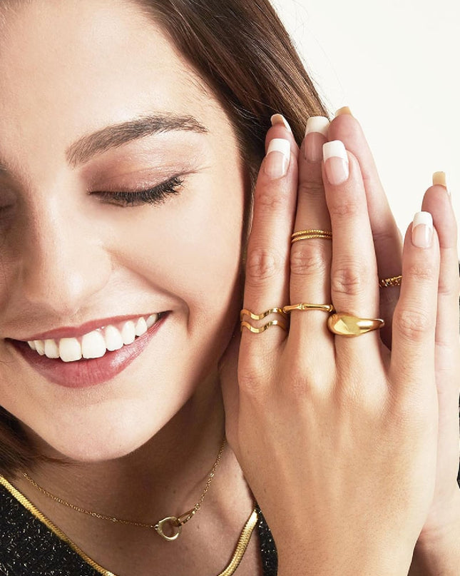 Ring Smooth Zilver Stainless Steel 16