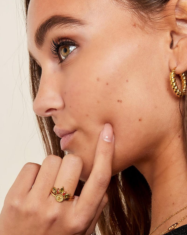 Ring stralende donder Zilver Stainless Steel 16