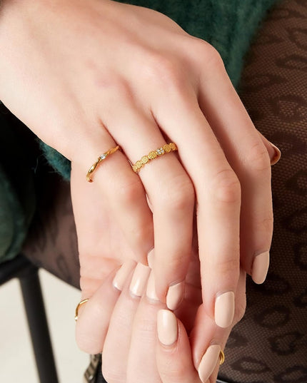 RVS ring gespot Zilver Stainless Steel 16