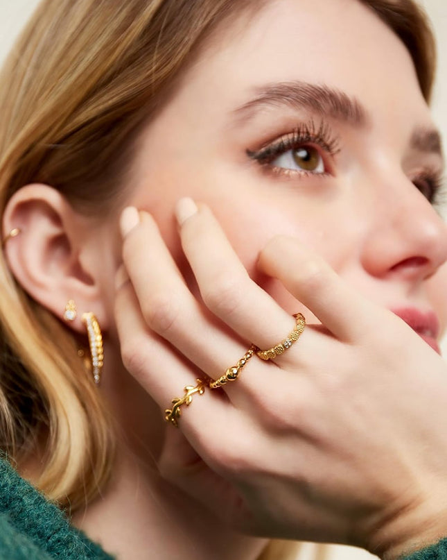 RVS ring gespot Zilver Stainless Steel 16