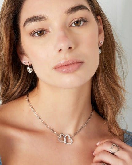 Verstelbare ring hart - Goud kleur Stainless Steel One size