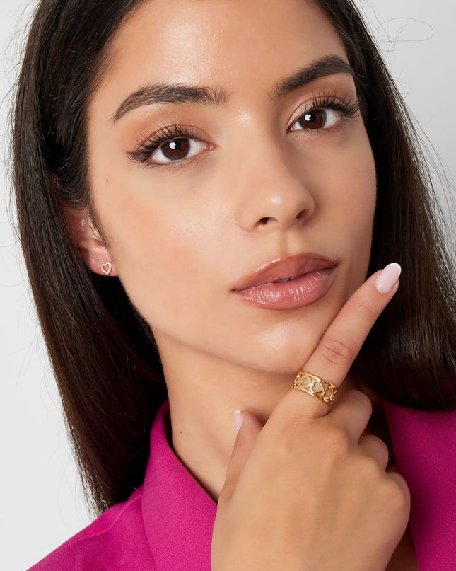 ring hartjes met detail