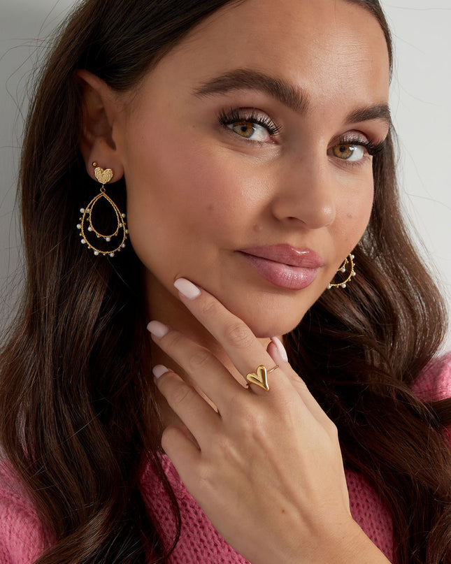 aesthetic hartjes ring