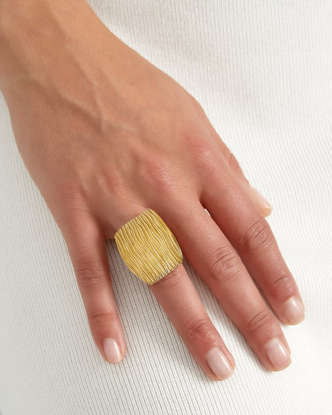 gestructureerd vierkante ring