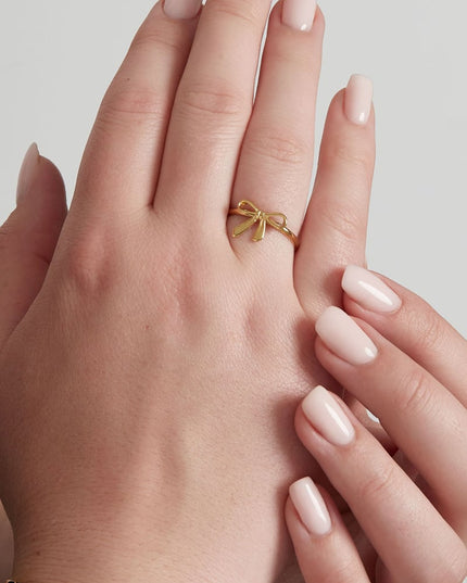 Ring strikjes droom -Goud kleur