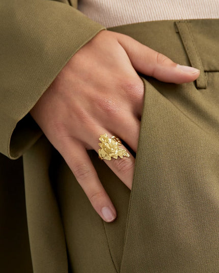 abstract textuur ring